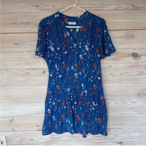 Like New Equipment Blue Lisle Dress Size 10 $450